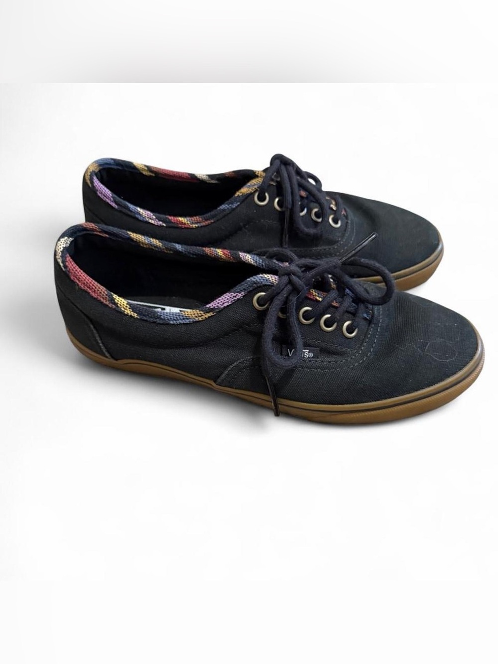 Vintage LPE Vans with Multicolor Trim